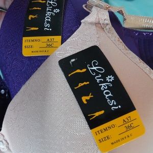Bras 36C//NWT//LUKASI// 2 for $18